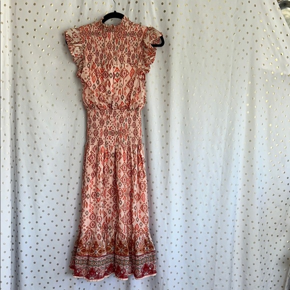 Aqua Red and Orange Patterned Size XS - Picture 6 of 13